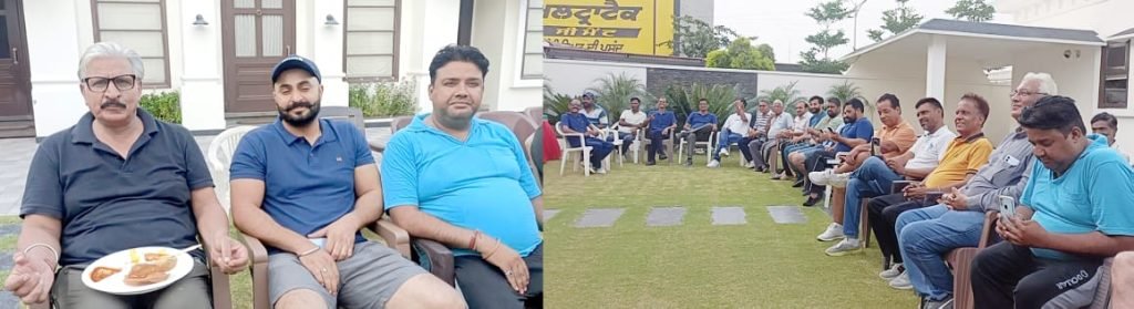 पंजाब08जुलाई23*टीम के नाश्ते हेतू संजीव चाहर के निवास स्थान पर छोले-पूरी व मिठाई का विशेष प्रबंध
