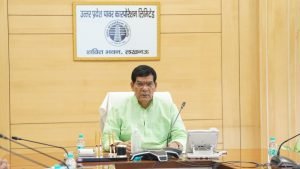 लखनऊ09जुलाई23*ऊर्जा मंत्री अरविंद शर्मा ने की समीक्षा बैठक