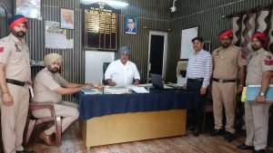 पंजाब11जुलाई2023*डीएसपी एडी सिंह ने नगर थाना 2 का निरीक्षण किया