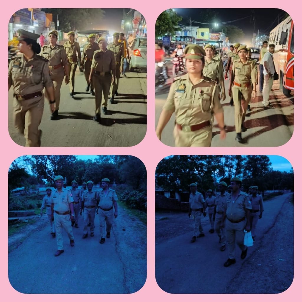चित्रकूट12जुलाई2023*शान्ति एवं सुरक्षा व्यवस्था बनाये रखने हेतु चित्रकूट पुलिस ने पैदल गस्त कर आमजनमानस से वार्ता कर सुरक्षा का एहसास कराया।*