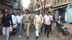 कानपुर 20जुलाई2023*एसीपी कलक्टर गंज श्री निशान्त शर्मा ने समस्त पुलिस फोर्स के साथ पैदल गश्त किया।
