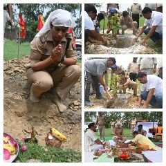 औरैया06जुलाई2023*एसपी ने एएसपी व सीओ आवास निर्माण के लिए किया भूमि पूजन* औरैया06जुलाई2023*एसपी ने एएसपी व सीओ आवास निर्माण के लिए किया भूमि पूजन*