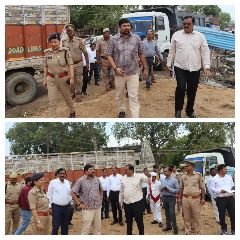 चित्रकूट08जुलाई23*डीएम व एसपी ने सोहगा तालाब पहाड़ी का किया औचक निरीक्षण