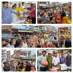 औरैया08जुलाई2023*किन्नर समाज ने निकाली भव्य शोभा यात्रा*