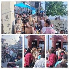 कानपुर16जुलाई23*बिठूर थाना प्रभारी अतुल कुमार सिंह के नेतृत्व में बिठूर पुलिस दिखी सक्रिय