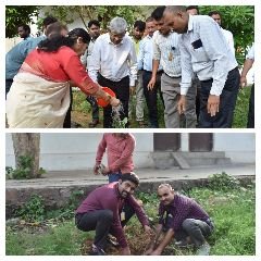 चित्रकूट19जुलाई23*पेड़ लगाएं चित्रकूट को ग्रीन एवम् क्लीन बनाएं , डा बी के जैन*