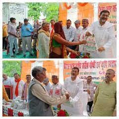 चित्रकूट23जुलाई2023*श्री अन्न (मोटे अनाजों) की खेती करें किसान भाई, प्राकृतिक खेती से अधिक लाभ लें- सांसद आर के सिंह पटेल*