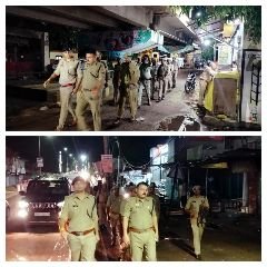 चित्रकूट23जुलाई2023*अपर पुलिस अधीक्षक द्वारा मोहर्रम एवं श्रावण मास के दृष्टिगत थाना कोतवाली कर्वी के अन्तर्गत पैदल गस्त किया गया।*