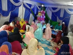 कानपुर29जुलाई23*पनकी काशीराम कॉलोनी में हुसैन की याद में ब्लॉक नंबर 266 में ताजिया रखी गई।