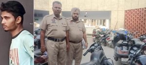 पंजाब11अगस्त23*चोरी के मोटरसाईकिल सहित पकड़े गए युवक को जेल भेजा
