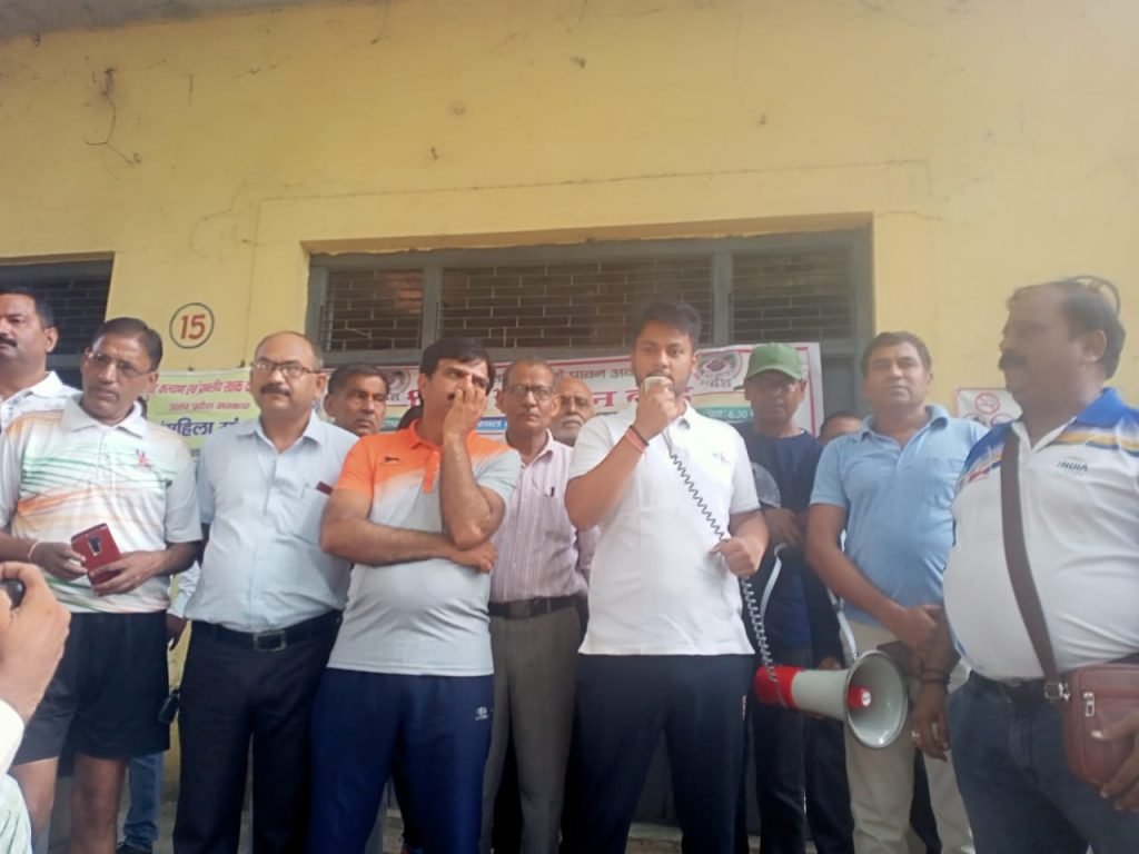 मथुरा12अगस्त23*अंतर्राष्ट्रीय युवा दिवस के अवसर पर मिनी मैराथन दौड़ आयोजन किया गया।