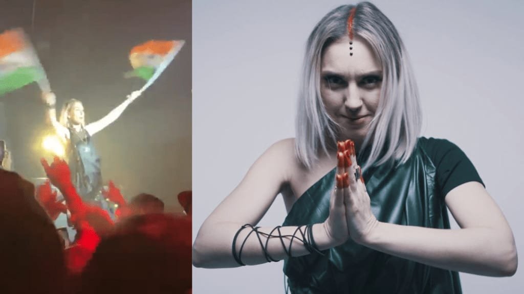 यूक्रेन की पॉपुलर सिंगर उमा शांति विवादों में फंस गई हैं। उन पर भारतीय तिरंगे के अपमान का आरोप लगा है।*