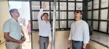 कानपुर08अगस्त23*डीएम ने जिला कारागार में निर्माणाधीन कैन्टीन आउटलेट तथा रसोईघर का निरीक्षण किया।