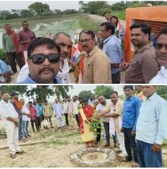 रायबरेली09अगस्त23*ब्लाक क्षेत्र के विभिन्न ग्राम पंचायतों में बने अमृत सरोवरों पर अनेक प्रकार के कार्यक्रम आयोजित