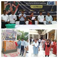 कानपुर09अगस्त23*देश के हित में शहीद हुये देशभक्तो,एवं शहीदों के प्रति सम्मान एवं राष्ट्र की रक्षा करने के लिये शपथ दिलायी गयी।