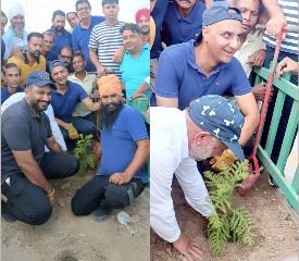 पंजाब 12 अगस्त 2023* सफाई अभियान के दौरान विधायक संदीप जाखड़ ने अपने हाथों से लगाए पौधारोपण