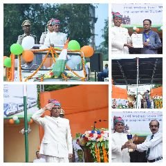 भागलपुर16अगस्त23*मालदा डिवीजन ने मनाया 77वां स्वतंत्रता दिवस।