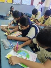 जयपुर19अगस्त23*पोस्टर मेकिंग गतिविधि द्वारा दिया वृक्षारोपण का संदेश