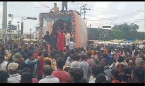 भागलपुर19अगस्त2023*भागलपुर में आज विसर्जन शोभा यात्रा विषहरी पूजा प्रारंभ।