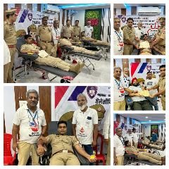 कानपुर नगर20अगस्त23*पुलिस कमिश्नरेट कानपुर नगर के 32वें रक्तदान शिविर में 32 यूनिट हुआ रक्तदान*