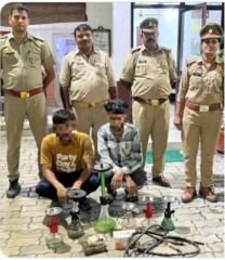 कानपुर24अगस्त23*रेस्टोरेंट में चल रहा था हुक्का बार पुलिस ने दो दबोचे*