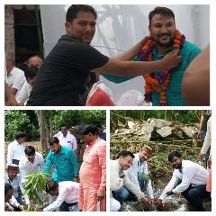 कानपुर29अगस्त23*शिवराजपुर क्षेत्र के बैरी गांव में वृक्षारोपण का आयोजन किया गया।