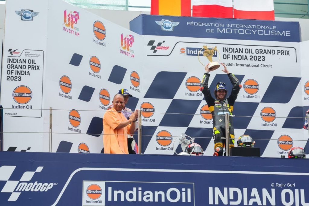 गौतमबुद्ध नगर24सितम्बर23*मुख्यमंत्री ने जनपद गौतमबुद्धनगर में मोटो जी0पी0 भारत-2023 में आयोजित सी0ए0ओ0 राउण्डटेबल में अपने विचार व्यक्त किये