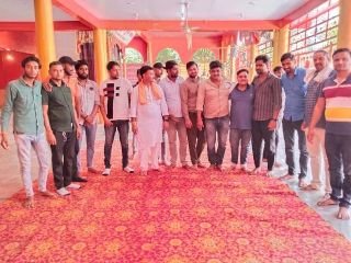 कानपुर नगर03सितम्बर23*चौबेपुर हनुमान मंदिर में आयोजित प्रखंड बैठक विश्व हिंदू परिषद, बजरंग दल द्वारा नए दायित्वों की घोषणा हुई। कानपुर नगर03सितम्बर23*चौबेपुर हनुमान मंदिर में आयोजित प्रखंड बैठक विश्व हिंदू परिषद, बजरंग दल द्वारा नए दायित्वों की घोषणा हुई।