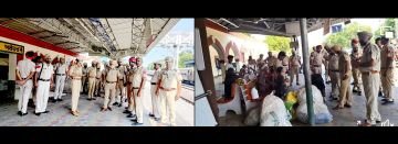 पंजाब09 सितंबर 2023* डीएसपी अवतार सिंह व अन्य पुलिस पार्टी ने रेलवे स्टेशन व बस स्टेंड पर चैकिंग की