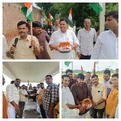 कानपुर10सितम्बर23*मेरी माटी-मेरा देश अभियान के तहत अमर शहीद श्यामसिंह यादव जी की प्रतिमा पर माल्यर्पण एवं श्रद्धांजलि अर्पित की।