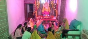 कौशाम्बी19सितम्बर23*मनौरी बाजार में गणपति बप्पा का ढोल नगाड़े के साथ भव्य स्वागत हुआ*