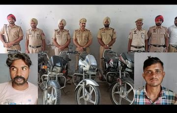 पंजाब 21 सितम्बर 2023* 2 चोरों से पुलिस रिमांड के दौरान 11 मोटरसाईकिल नगर थाना 1 ने किए बरामद