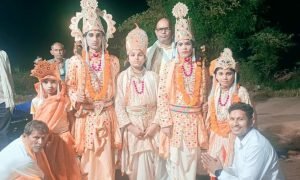 चित्रकूट20अक्टूबर23*धूमधाम के साथ निकाली गई भगवान श्री राम की बारात। 