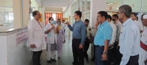 कौशाम्बी20अक्टूबर23*मण्डलायुक्त ने जिला अस्पताल का किया निरीक्षण*