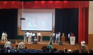 मथुरा2अक्टूबर23*वेटरनरी कॉलेज मथुरा में लाल बहादुर शास्त्री का जन्मदिन न मानकर केवल गाँधी जी जन्मदिन मनाया गया।