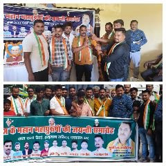 कौशाम्बी2अक्टूबर23*जय जवान जय किसान मंच ने गांधी शास्त्री की जयंती पर पैदल मार्च निकालकर मनाई जयंती*