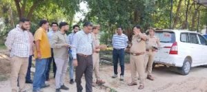 कौशाम्बी07अक्टूबर23*निर्माणाधीन फायर स्टेशन का डीएम एसपी ने किया निरीक्षण*