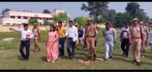 बहराइच11अक्टूबर23*जिलाधिकारी ने निर्माणाधीन तहसील भवन मिहींपुरवा का किया निरीक्षण