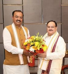 दिल्ली12अक्टूबर23*बीजेपी अध्यक्ष जेपी नड्डा से मिले केशव मौर्य