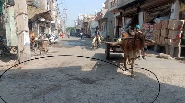 पंजाब12अक्टूबर23*कृष्णा नगरी से पुरानी फाजिल्का रोड जाने वाले मोड़ पर खड्डा हादसों को न्यौता, नगर निगम प्रशासन नहीं दे रहा ध्यान