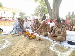 कौशाम्बी17अक्टूबर23*नव सृजित संदीपन घाट थाना का एडीजी जोन प्रयागराज ने भूमि पूजन कर रखी नीव* कौशाम्बी17अक्टूबर23*नव सृजित संदीपन घाट थाना का एडीजी जोन प्रयागराज ने भूमि पूजन कर रखी नीव*