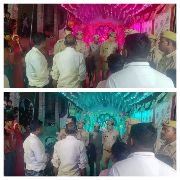 कौशाम्बी18अक्टूबर23*थाना प्रभारी भुनेश चौबे ने मूर्ति पंडाल का किया निरीक्षण*
