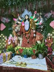 कौशाम्बी19अक्टूबर23*एन डी कॉलोनी भरवारी के दुर्गा पूजा पंडाल में बह रही है राम कथा की रसधार*