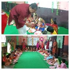 प्रतापगढ़21अक्टूबर23*कन्या पूजन एवं गरबा नृत्य के कार्यक्रम का हुआ आयोजन*