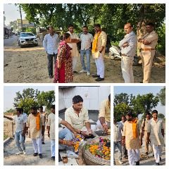 कानपुर21अक्टूबर23*लोकप्रिय विधायक मा. राहुल काला बच्चा जी ने विकास कार्य का अवलोकन किया गया तत्पश्चात बाबा खेरेश्वर का आशीर्वाद प्राप्त किया