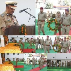 सहारनपुर21अक्टूबर23*पुलिस लाइन में स्मृति दिवस पर शहीद पुलिस कर्मियों को दी श्रद्धांजलि,पुलिस कर्मियों की नम हुई आखें..._*