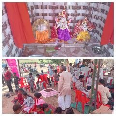 चित्रकूट22अक्टूबर23*नवरात्रि पर्व पर हुई मां चंडी देवी की प्राण-प्रतिष्ठा चित्रकूट।