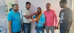 कौशाम्बी23अक्टूबर23*स्वर्णकला सोसाइटी के जिलाध्यक्ष बने ज्ञानू सोनी का स्वागत*