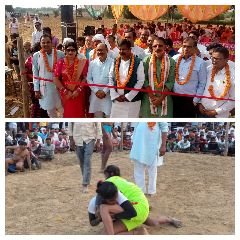 चित्रकूट23अक्टूबर23*कुश्ती हमारे देश की शान और जान है, कुश्ती हमारी पहचान है।