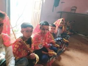 कौशाम्बी23अक्टूबर23*जगह-जगह पर हुआ कन्या पूजन और भंडारे का आयोजन*